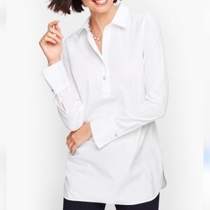 Talbots White Button Down Shirt